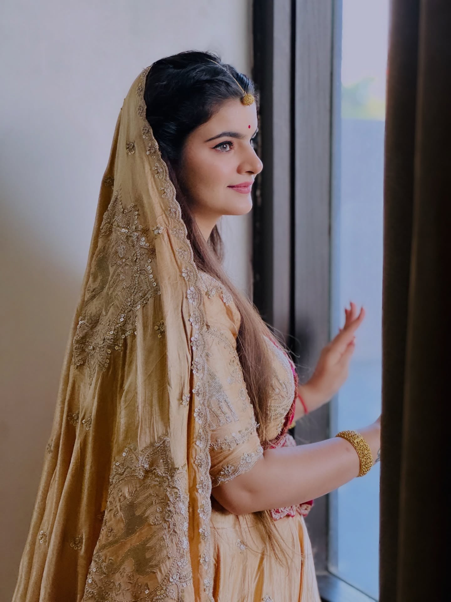 Designer Maroon–Gold Handwork Lehenga for Weddings | Radhika Boutique