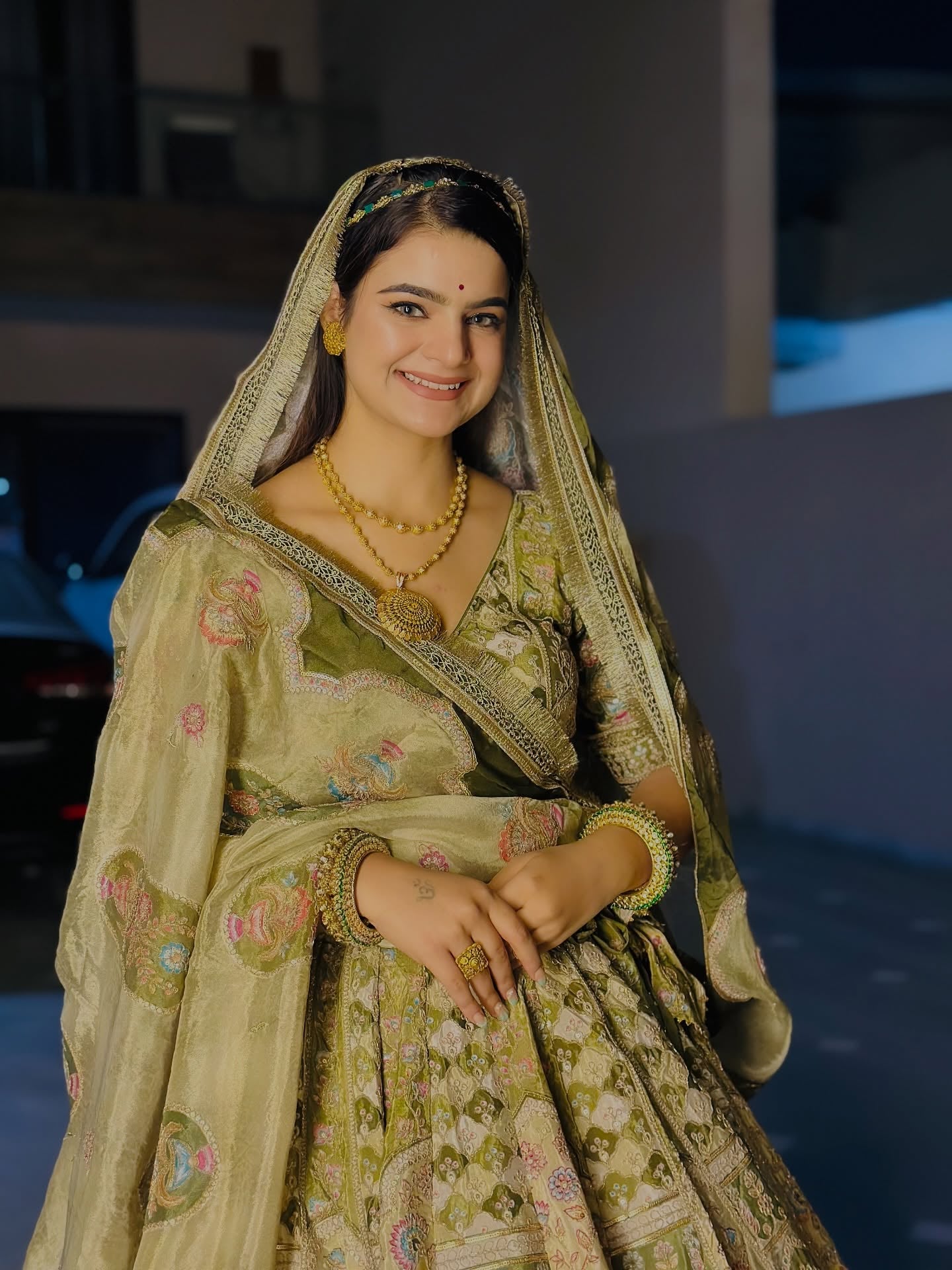 Pastel Green Heavy Pittan Work Lehenga  | Radhika Boutique