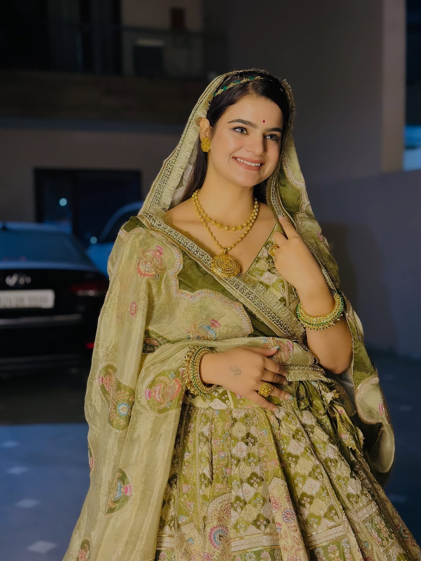 Pastel Green Heavy Pittan Work Lehenga  | Radhika Boutique