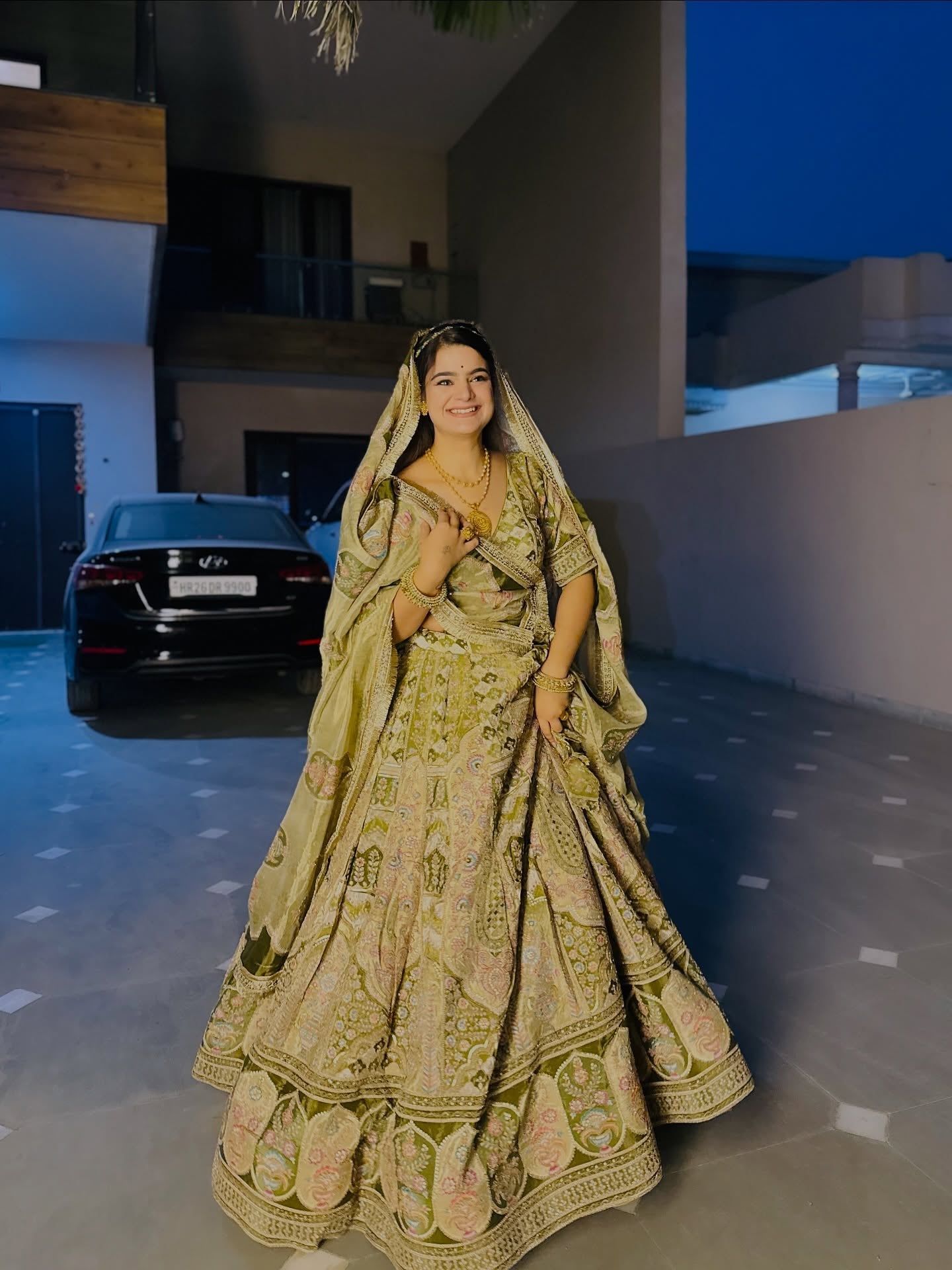 Pastel Green Heavy Pittan Work Lehenga  | Radhika Boutique