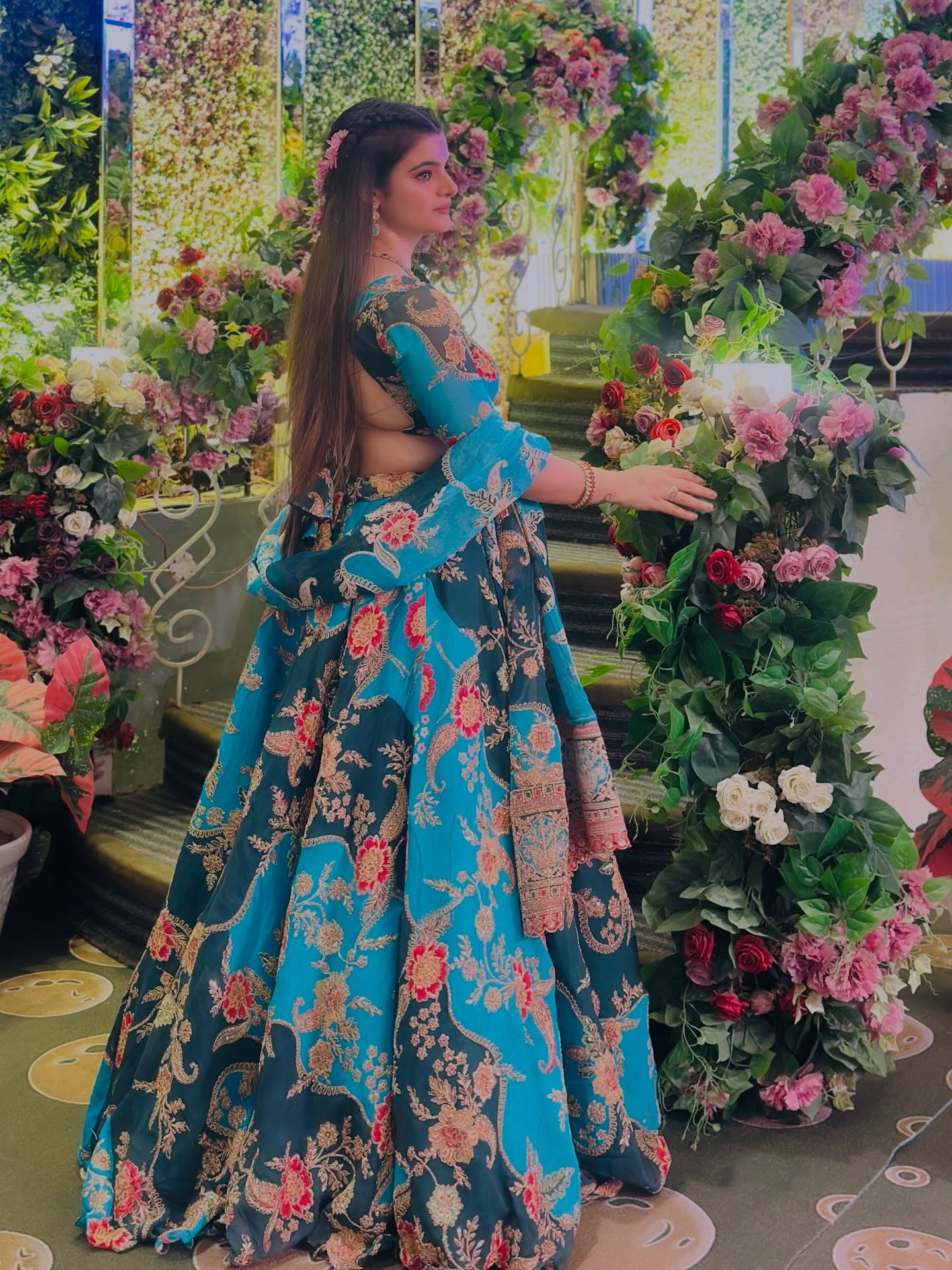 Sonpari Design Lehenga | Premium Blue Embroidered Bridal & Wedding Wear| Radhika Boutique