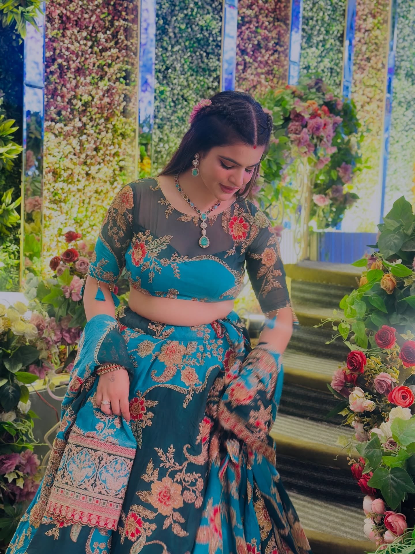 Sonpari Design Lehenga | Premium Blue Embroidered Bridal & Wedding Wear| Radhika Boutique