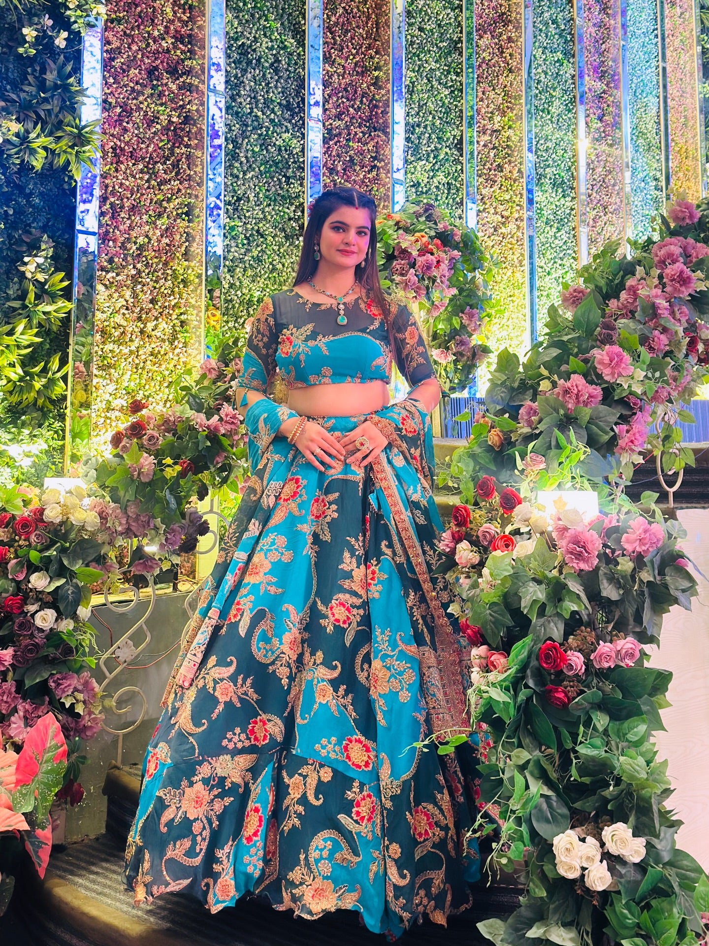 Sonpari Design Lehenga | Premium Blue Embroidered Bridal & Wedding Wear| Radhika Boutique