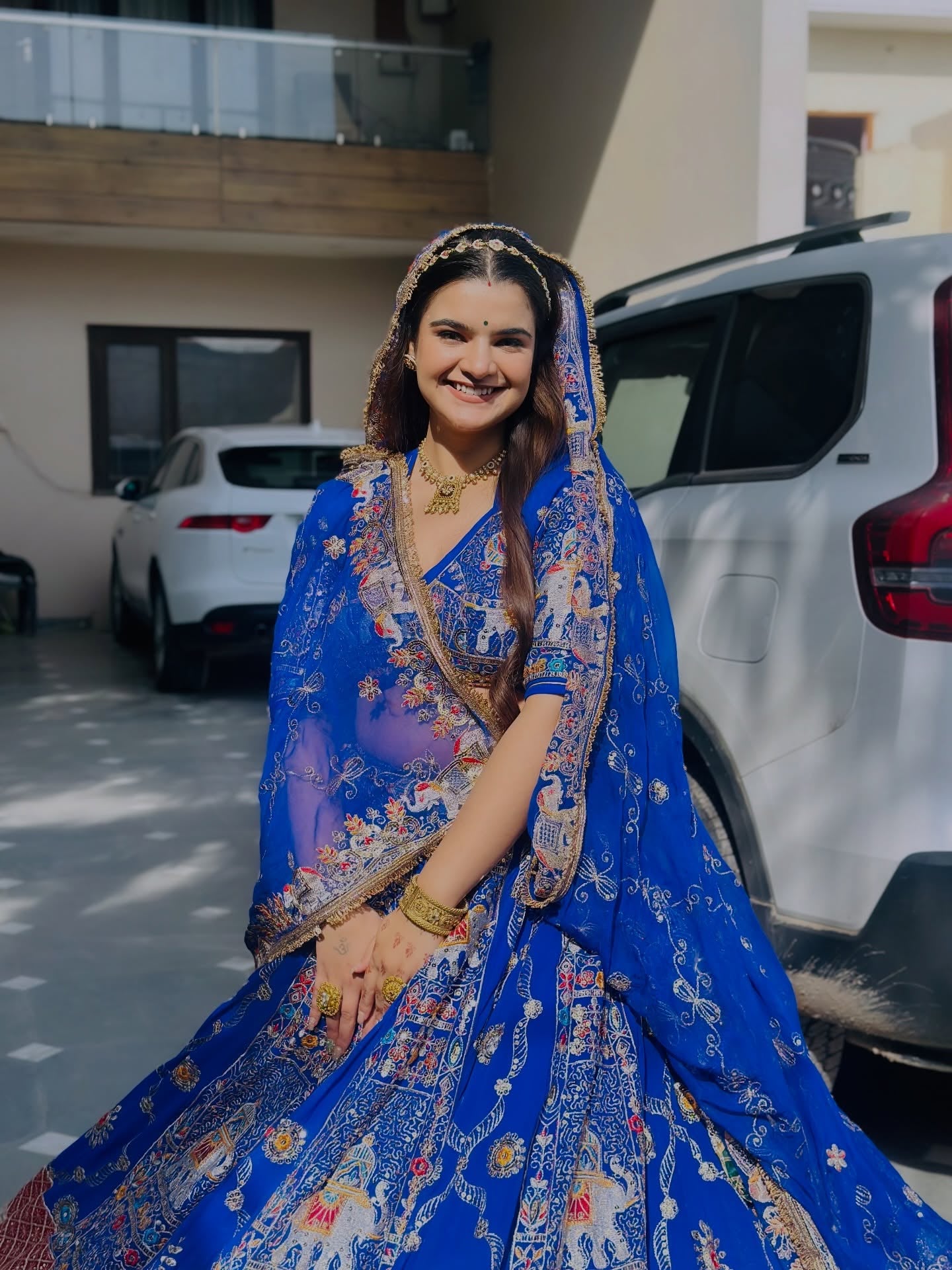 gajgamini Blue Pittan Work Lehenga | weeding wear – Radhika Boutique